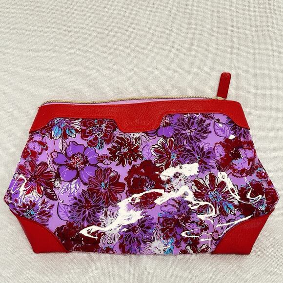 Lilly Pulitzer Printed IN THE WILD FLOWERS ZIP POUCH‎ Cosmetic Travel GWP NWOT - Picture 1 of 8